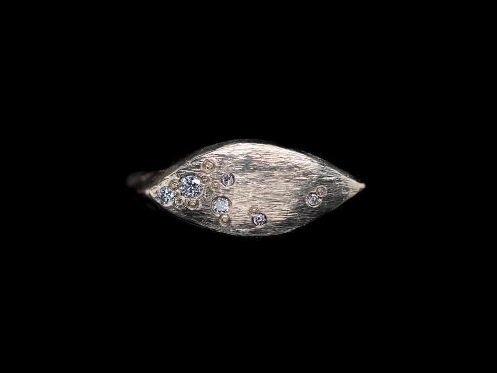 Diamond Marquise Signet Ring
