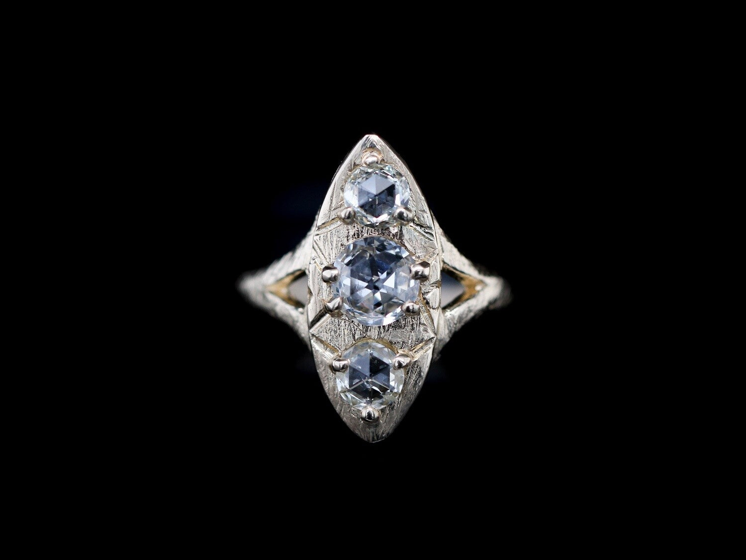 1.25 ct Round Double cut White Diamond Ring