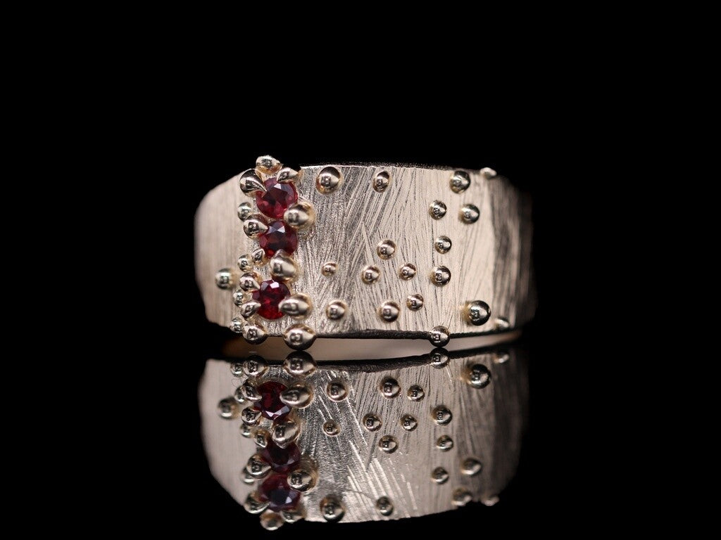 Ruby Constellation Signet Ring