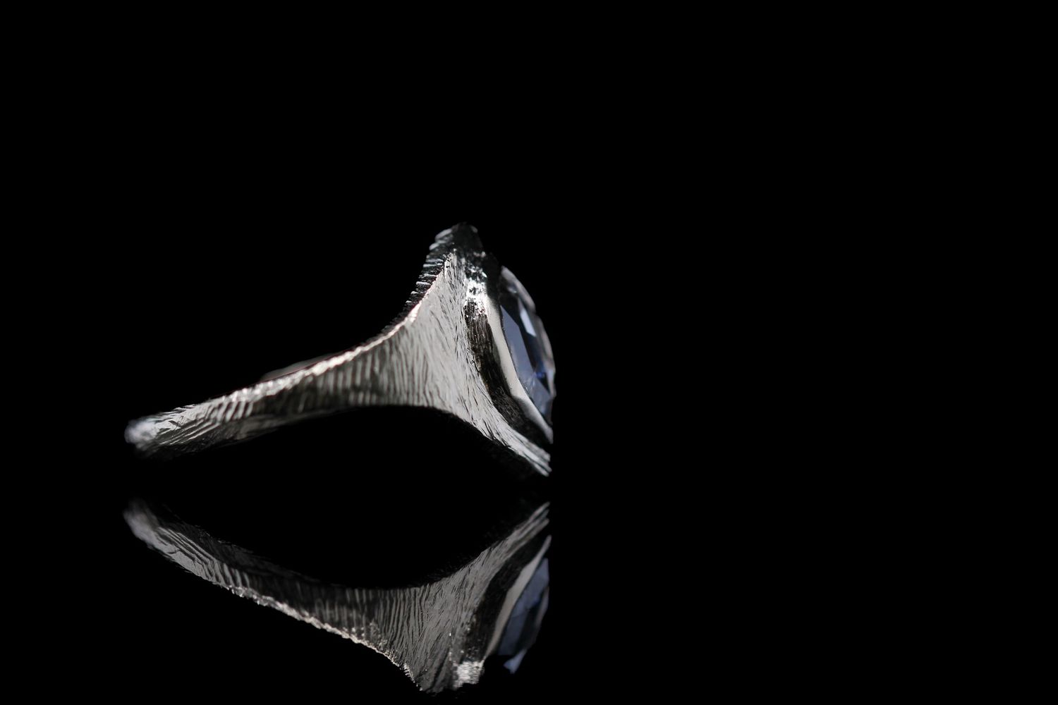 0.7 Carat Oval Rose Cut Diamond Ring