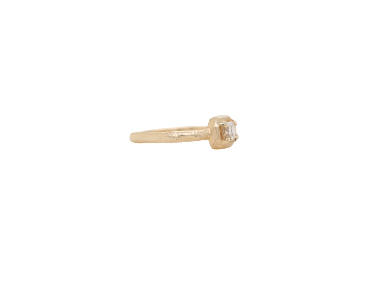 0.73 Cut Corner Step Cut Diamond Ring