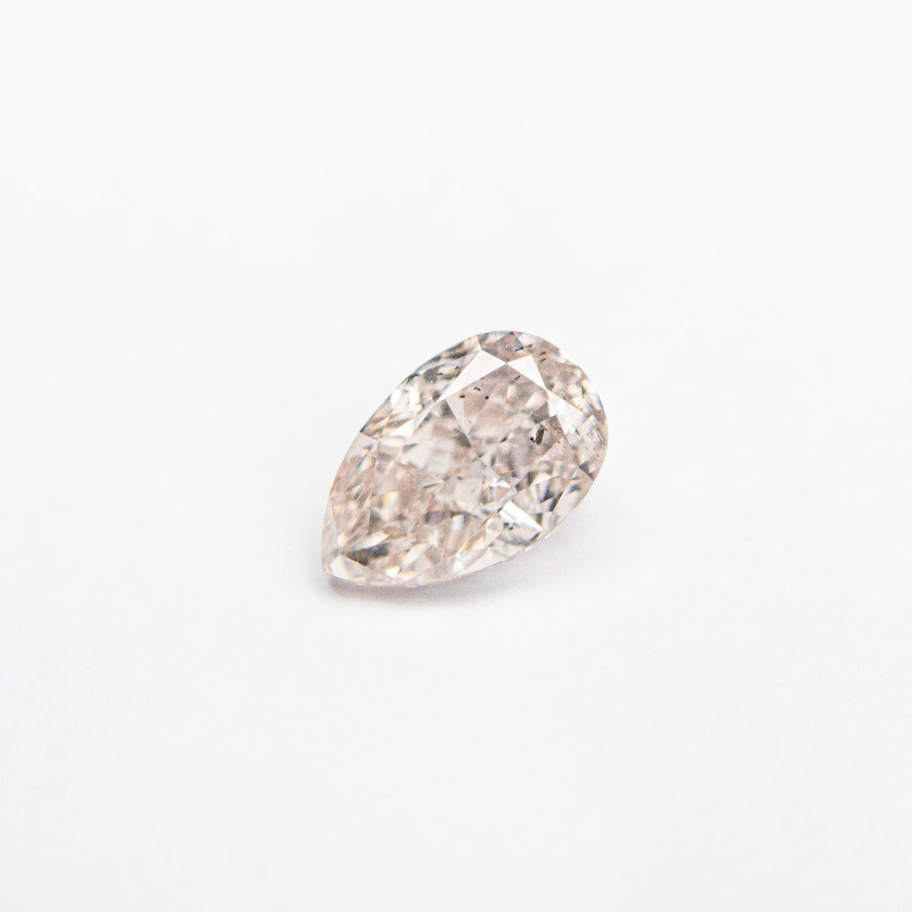 0.46ct 5.85x3.80x2.65mm SI2 Fancy Light Brownish Pink Pear Brilliant 🇦🇺 24118-01