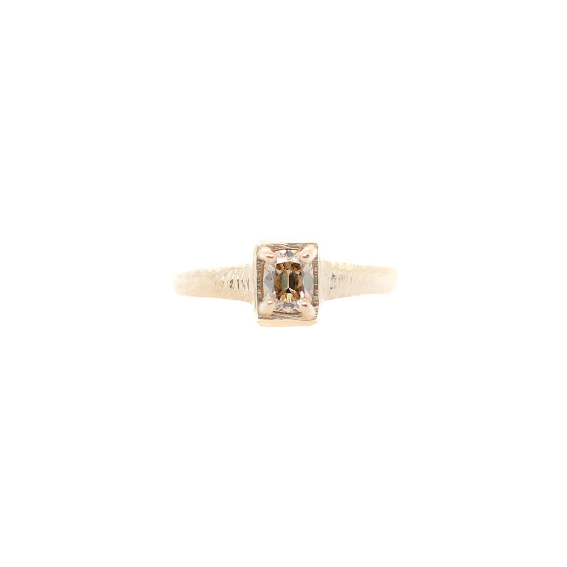 0.52 Carat Modern Antique Diamond Ring