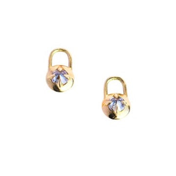 BARBED DIAMOND MINI COMPASS MINI HOOPS