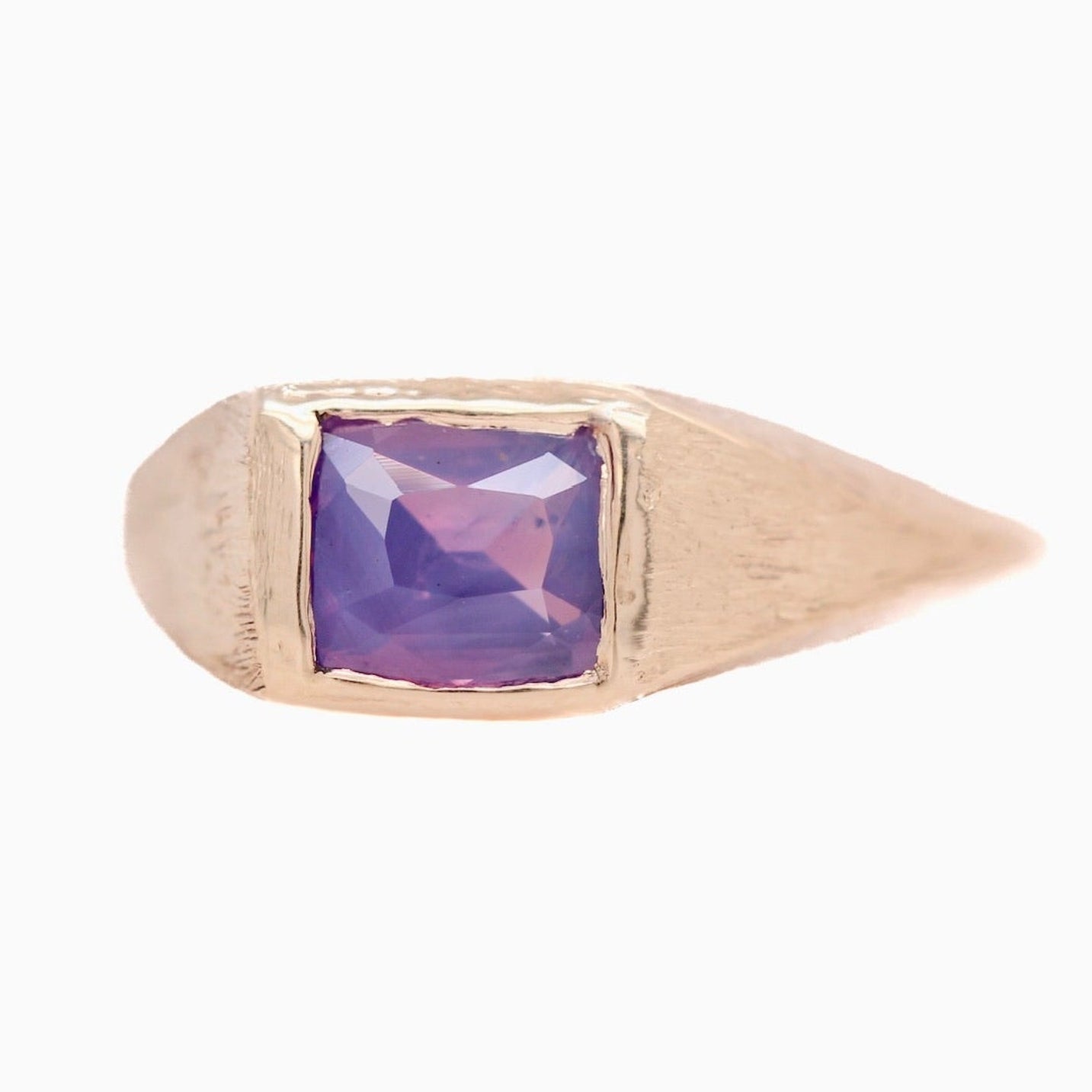 1.53 Carat Purple Sapphire Ring