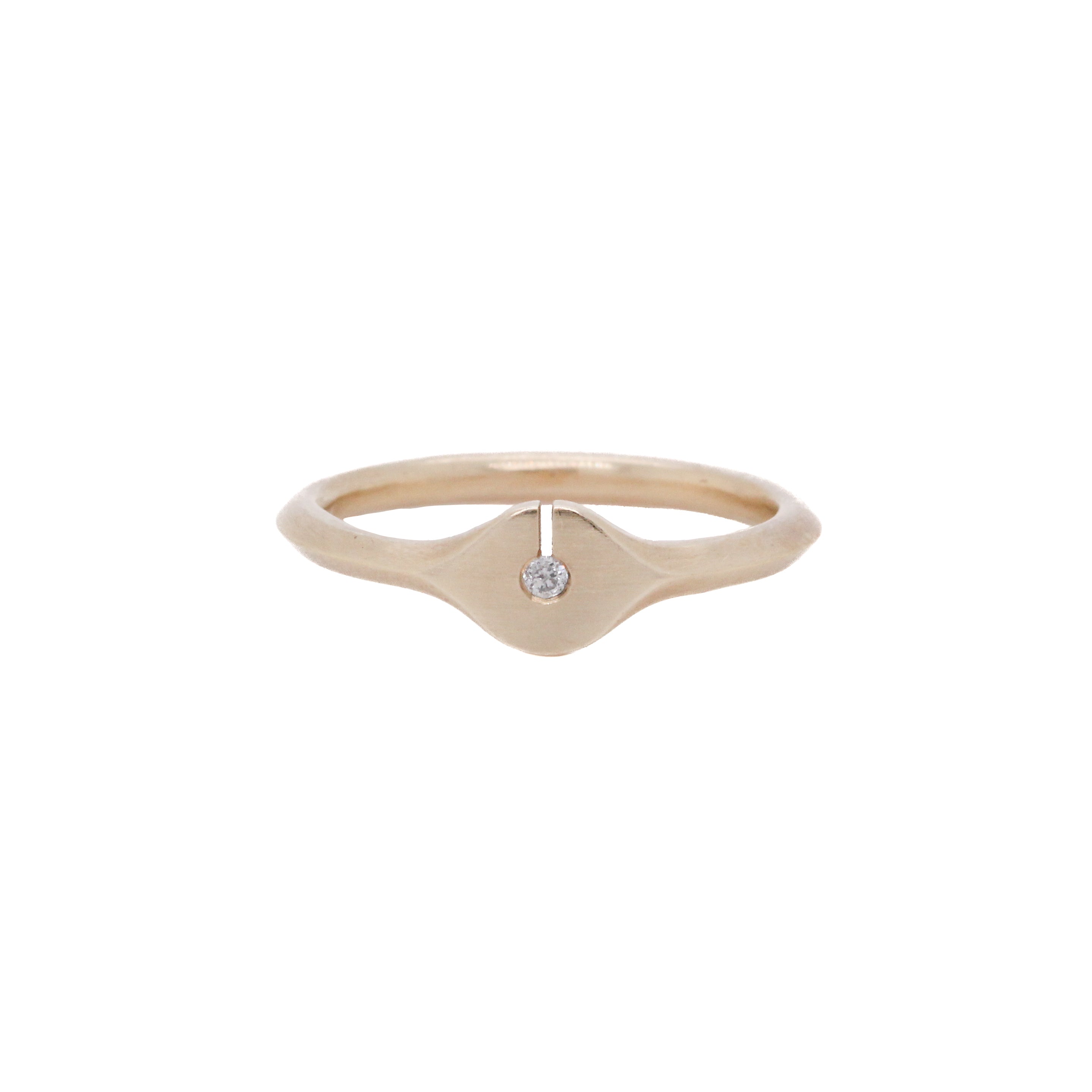 10K Celah Ring  - Grey Diamond