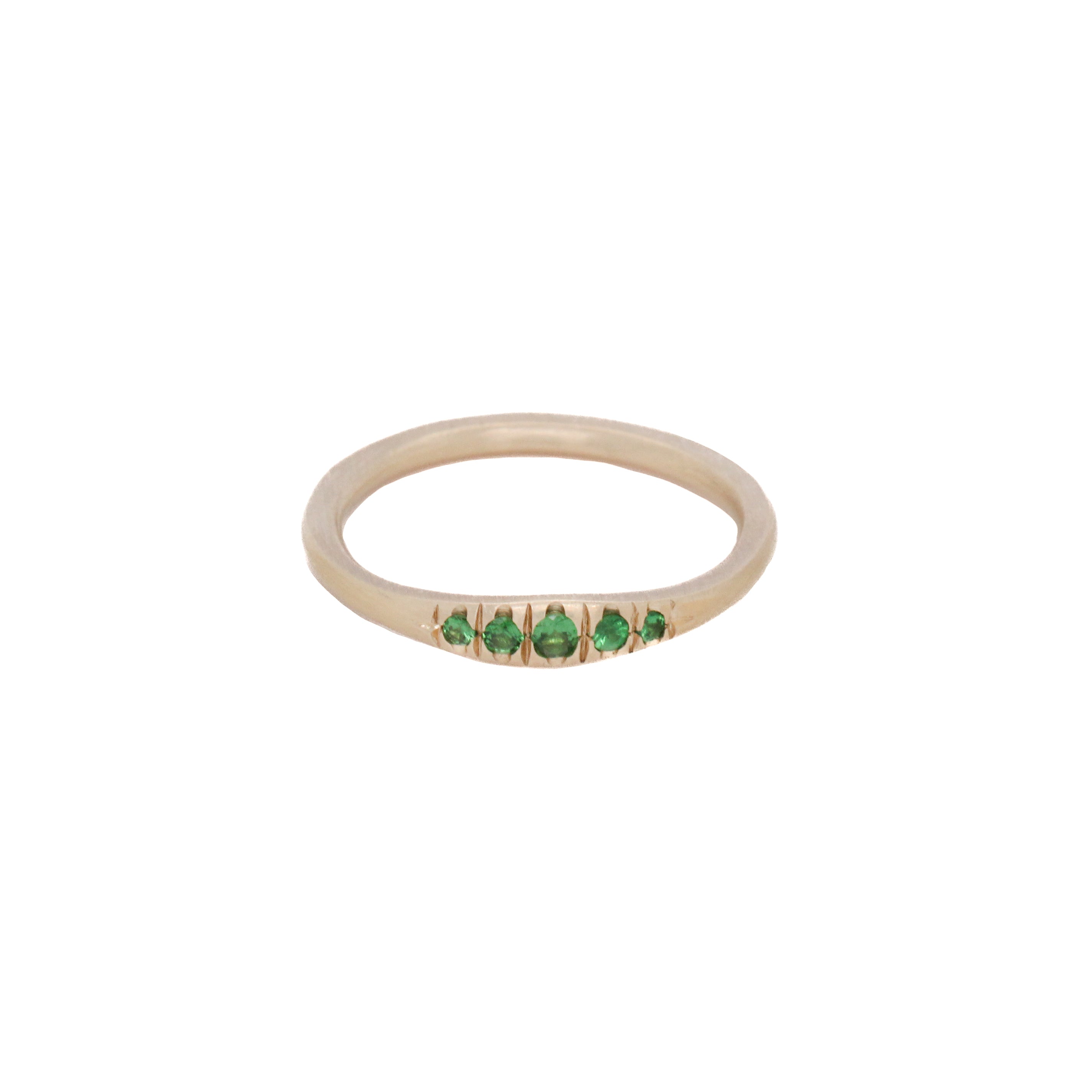 10K Erin Ring- Tsavorite Garnet