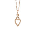 10K Padma Necklace - Rose Cut Diamond