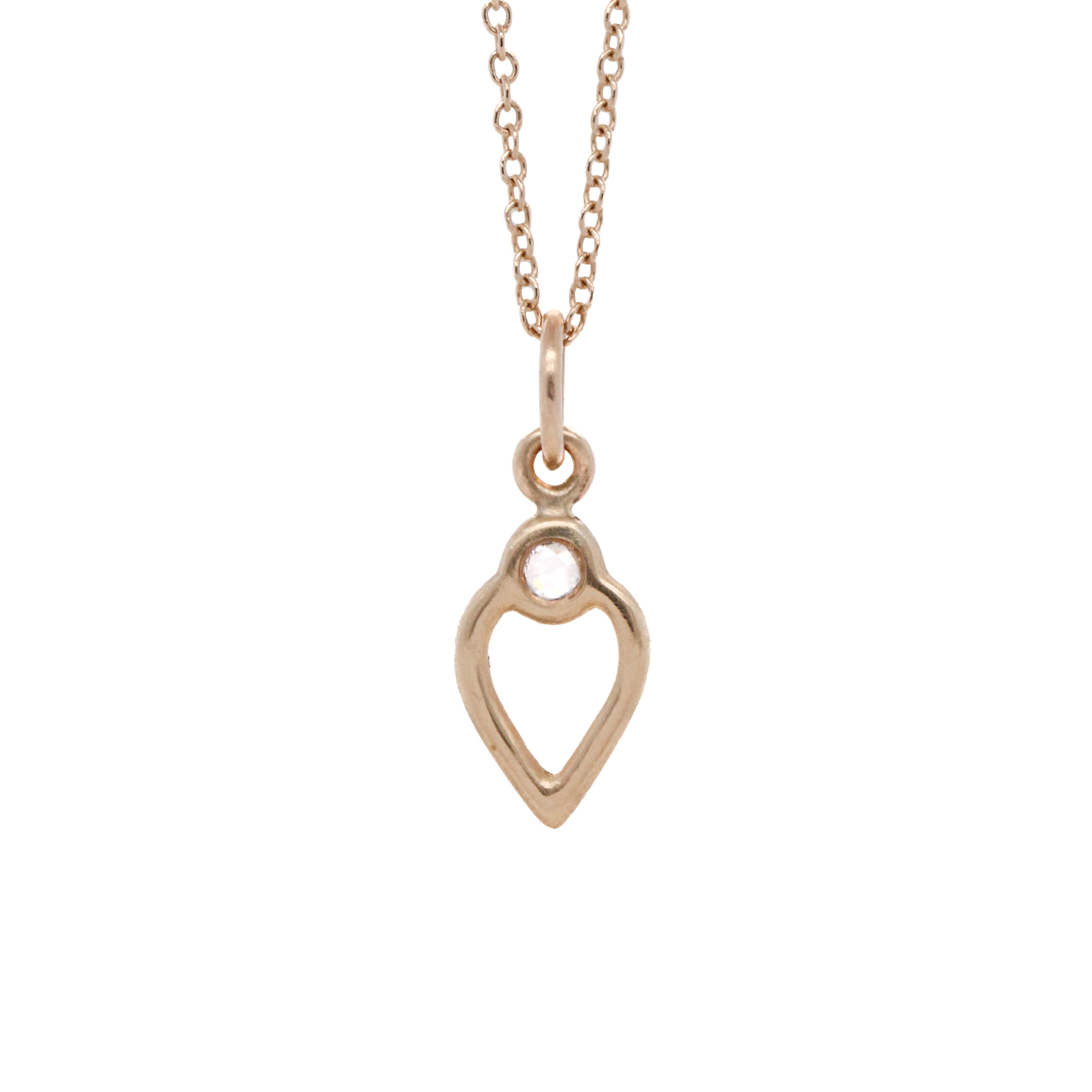 10K Padma Necklace - Rose Cut Diamond