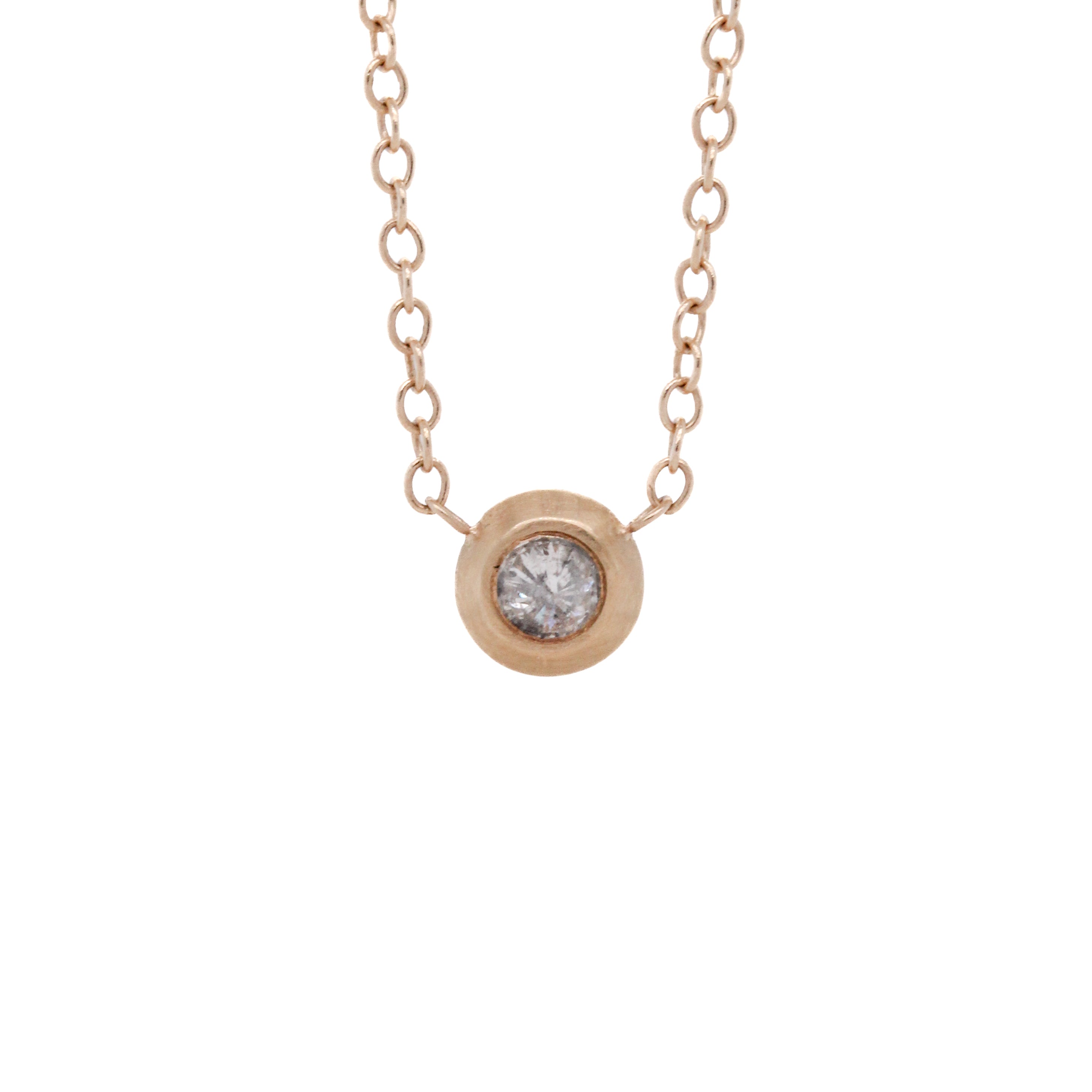 10K Rei Necklace - Grey Diamond