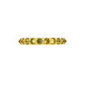 Barbed Yellow Diamond Half Eternity Ring - 18ky