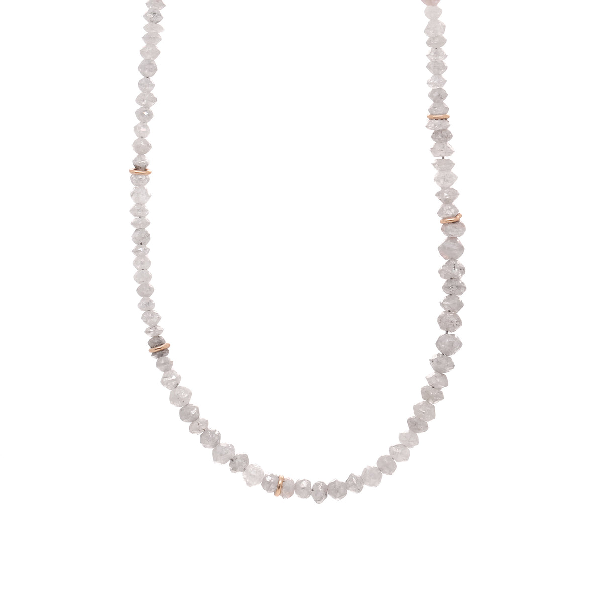 18ct Gray Diamond Necklace