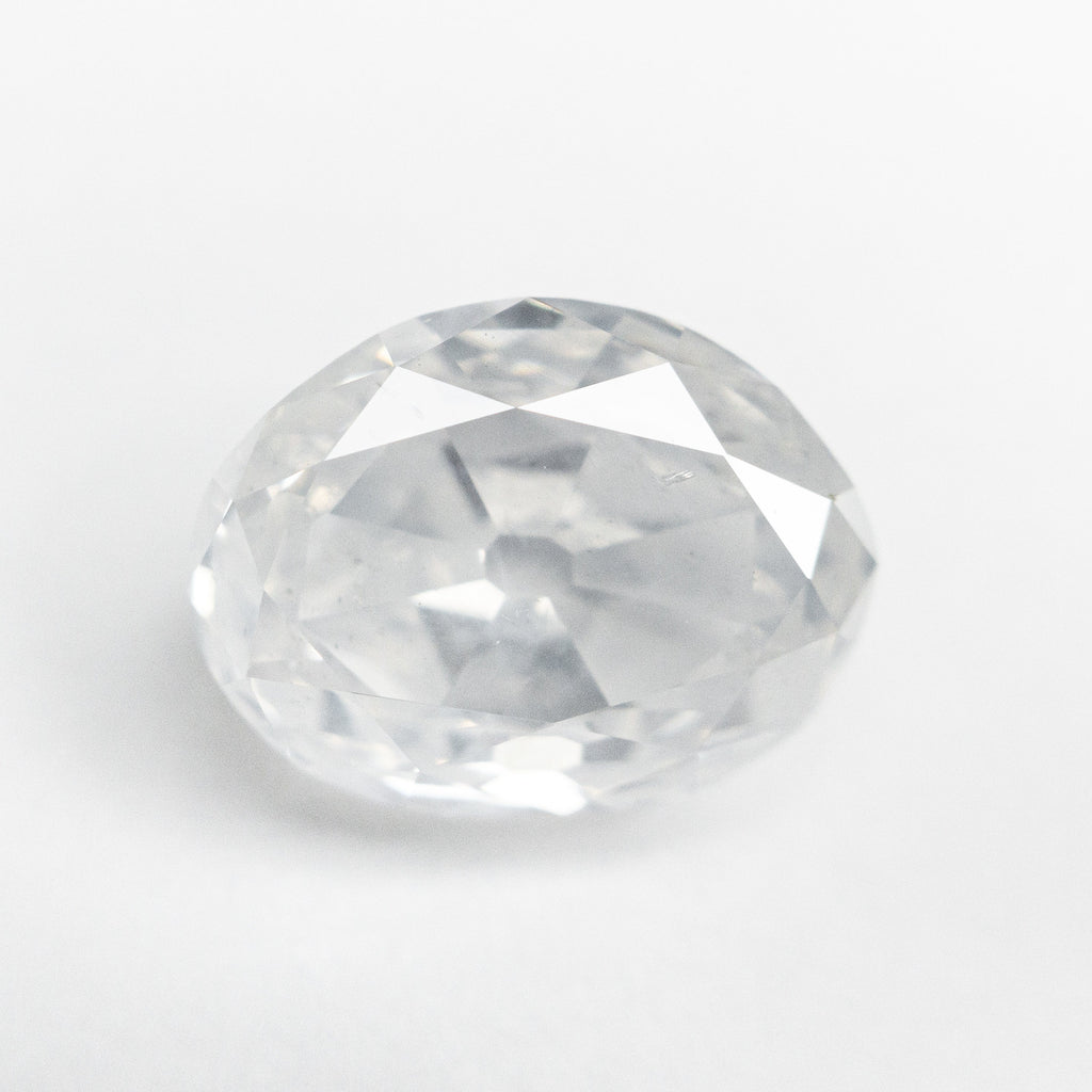 5.54ct 11.83x9.02x6.02mm GIA I2 Fancy White Modern Antique Oval Old Mine Cut 19722-01