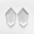 1.85cttw 2pc 10.34x5.80x1.54mm 10.30x5.78x1.58mm VS J-K Shield Portrait Cut Matching Pair 19854-49