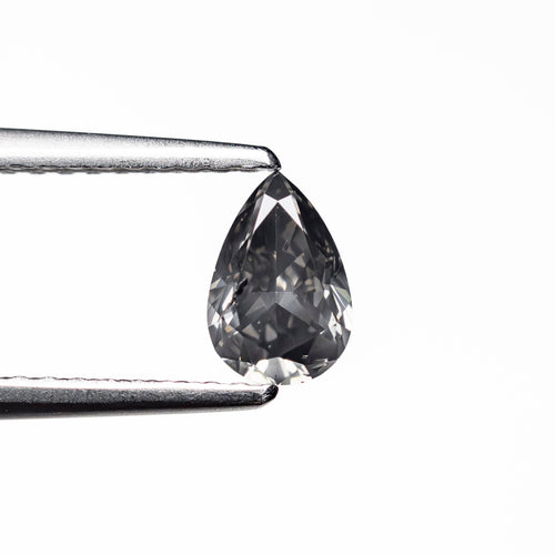 0.50ct 6.39x4.30x2.61mm Fancy Grey Pear Brilliant 19923-60