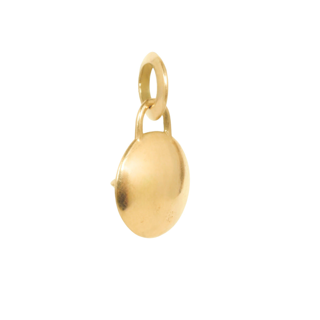 BARBED BLUE DIAMOND COMPASS PENDANT - OOAK