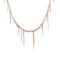 20ct Gray Diamond Fringe Necklace