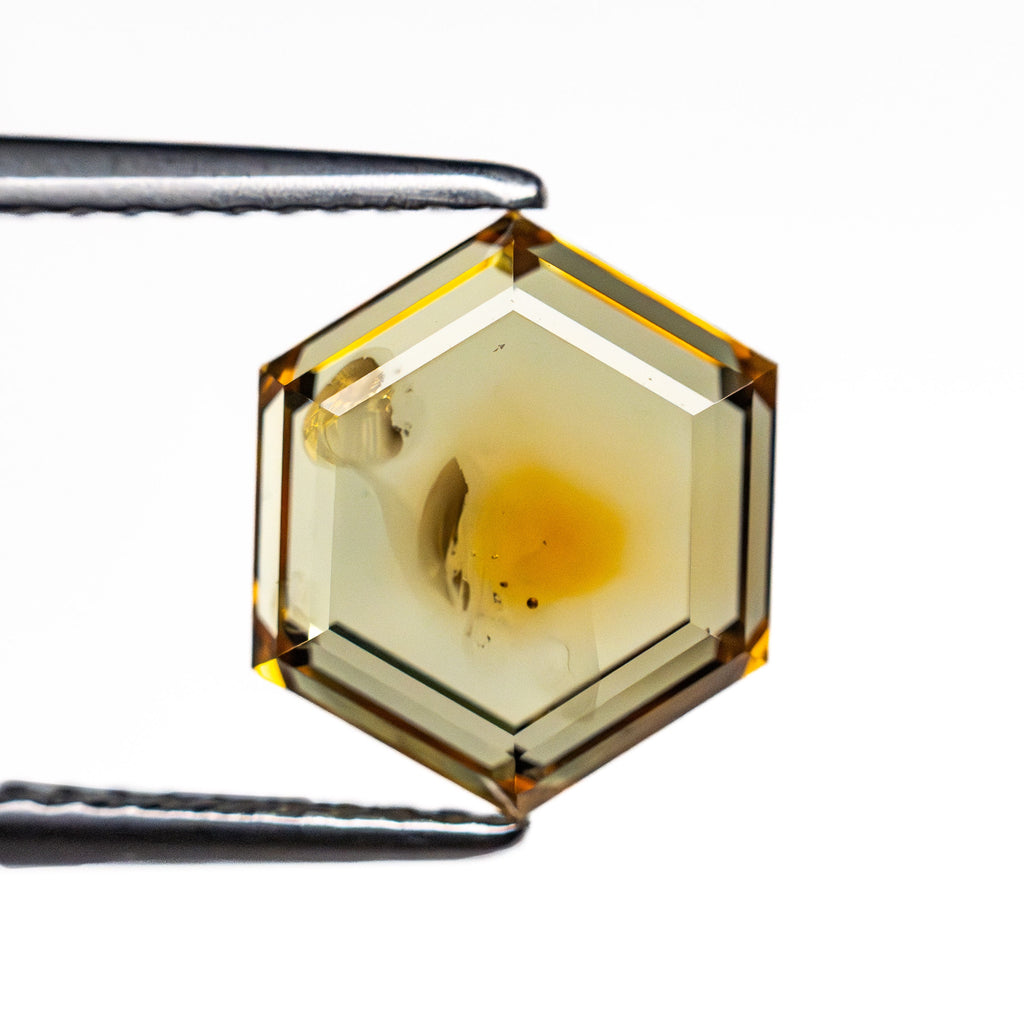3.37ct 9.94x8.453.43mm Hexagon Portrait Cut Sapphire 23469-35