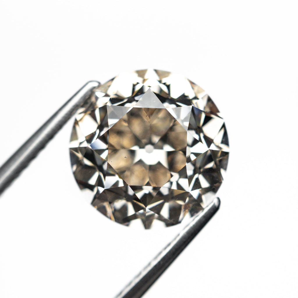 5.10ct 10.30x10.26x7.27mm GIA SI1 Q-R Modern Antique Old European Cut 27077-01