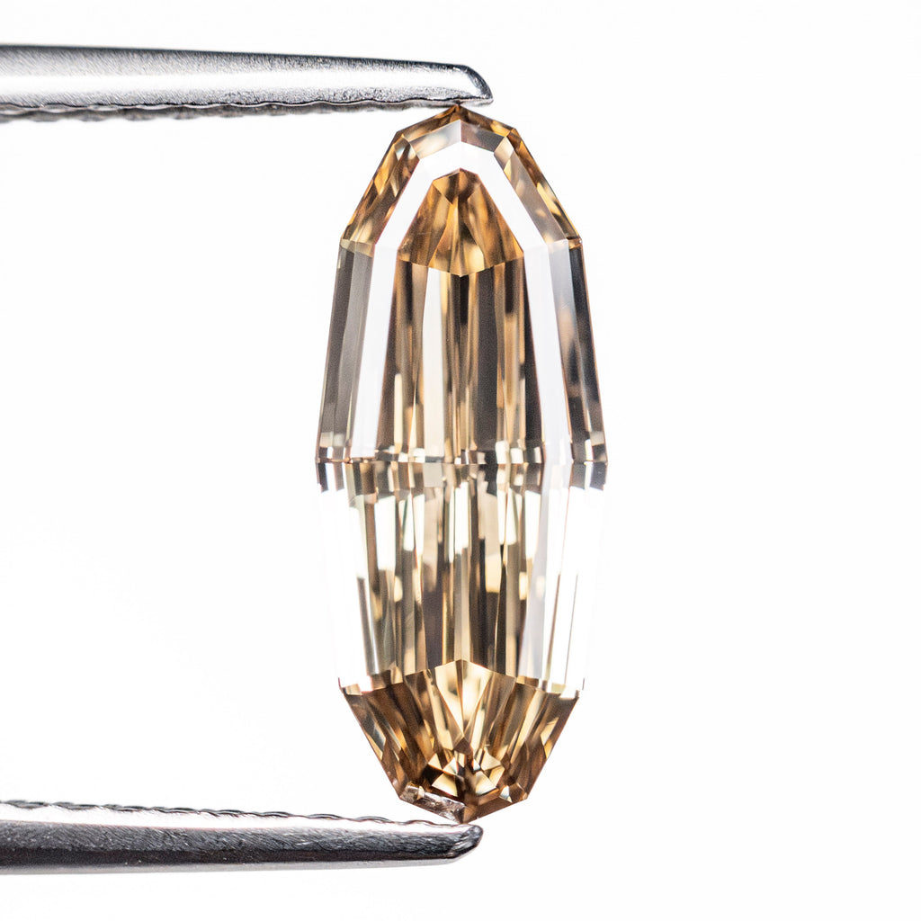 1.55ct 13.00x5.27x2.73mm GIA VVS1 Fancy Dark Yellowish Brown Geo Oval Step Cut 🇿🇦 27527-01