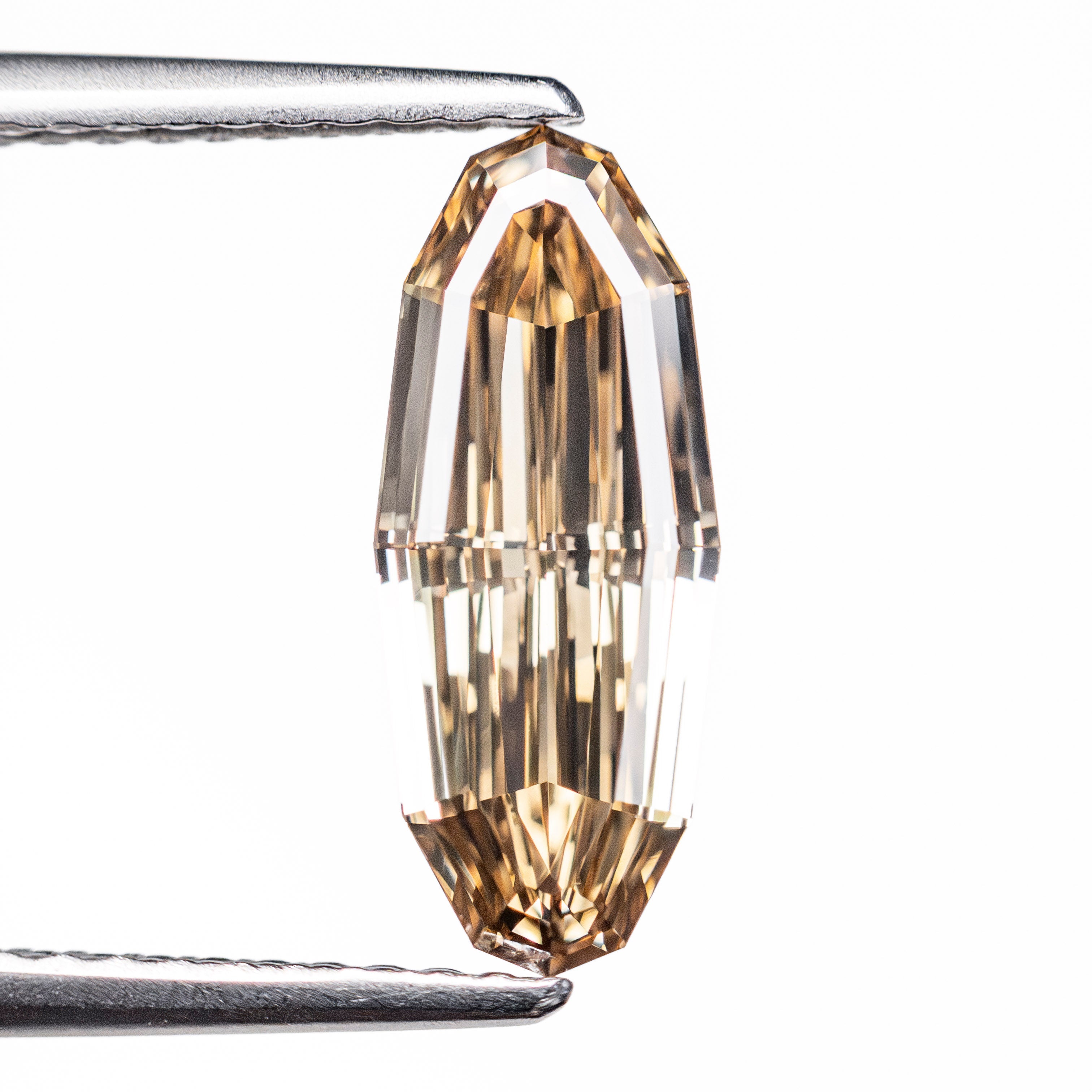 1.55ct 13.00x5.27x2.73mm GIA VVS1 Fancy Dark Yellowish Brown Geo Oval Step Cut 🇿🇦 27527-01