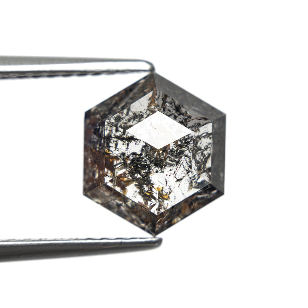 3.25ct 9.54x8.38x4.54mm Hexagon Rosecut 27550-02