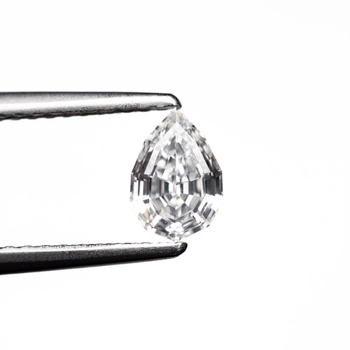 0.59ct 6.53x4.42x2.91mm SI1 F Geo Pear Step Cut 🇨🇦 27644-01