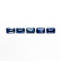 2.25cttw 5pc 5.5x3.5mm Cut Corner Rectangle Step Cut Sapphires 27722-01