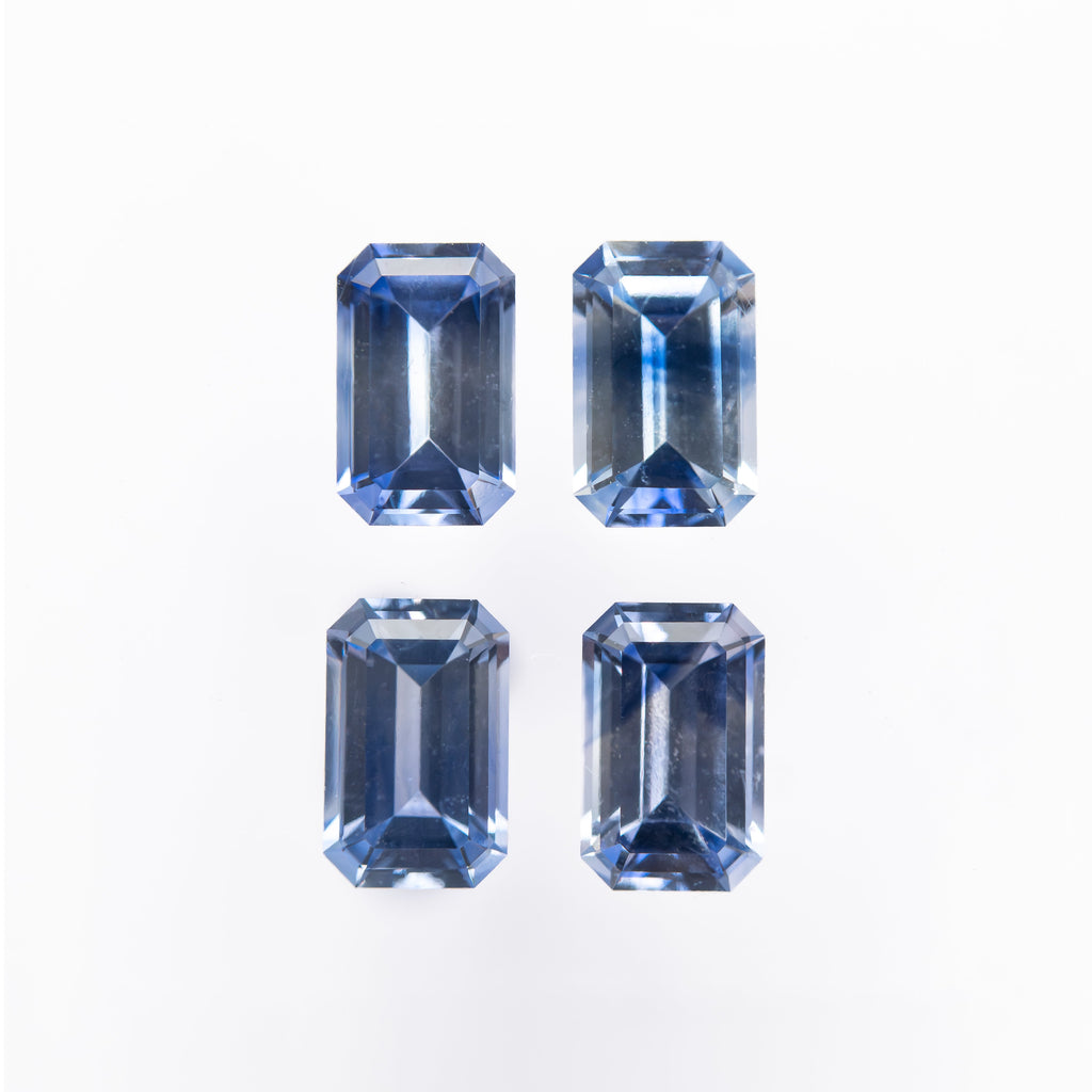 1.84cttw 4pc 5.5x3.5mm Cut Corner Rectangle Step Cut Sapphires 27723-01