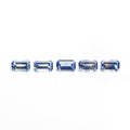 1.56cttw 5pcs 5x3mm Cut Corner Rectangle Step Cut Sapphires 27728-01
