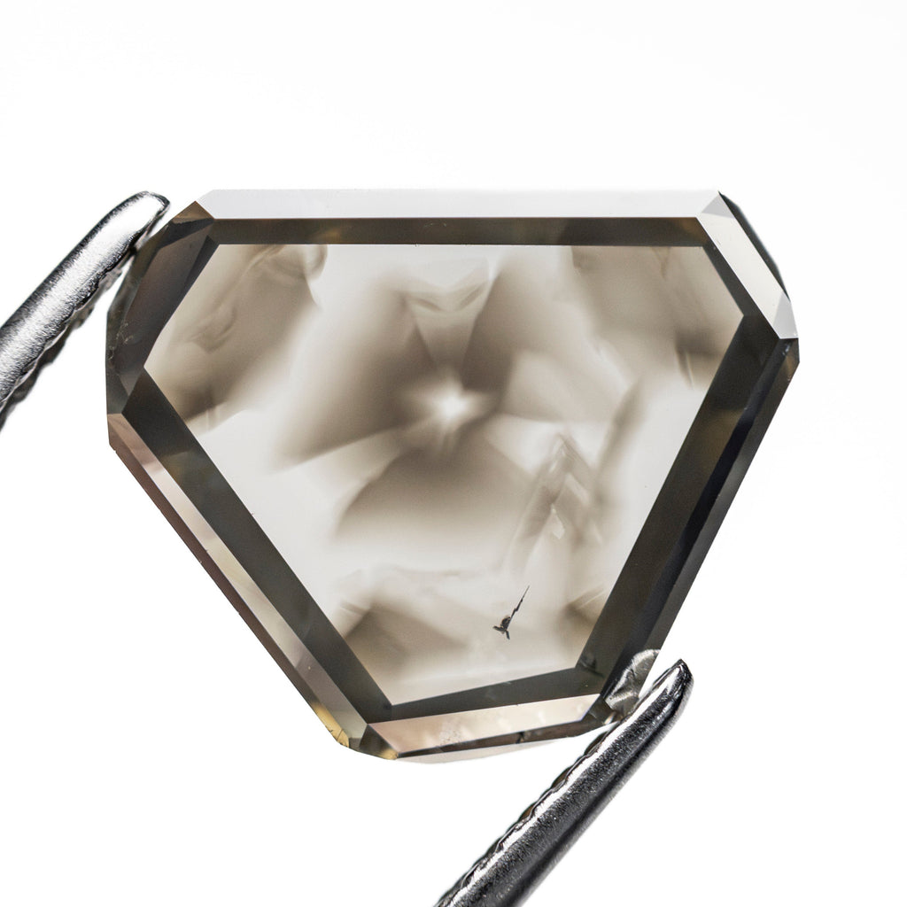 3.68ct 10.25x12.35x2.56mm Shield Portrait Cut 27785-03