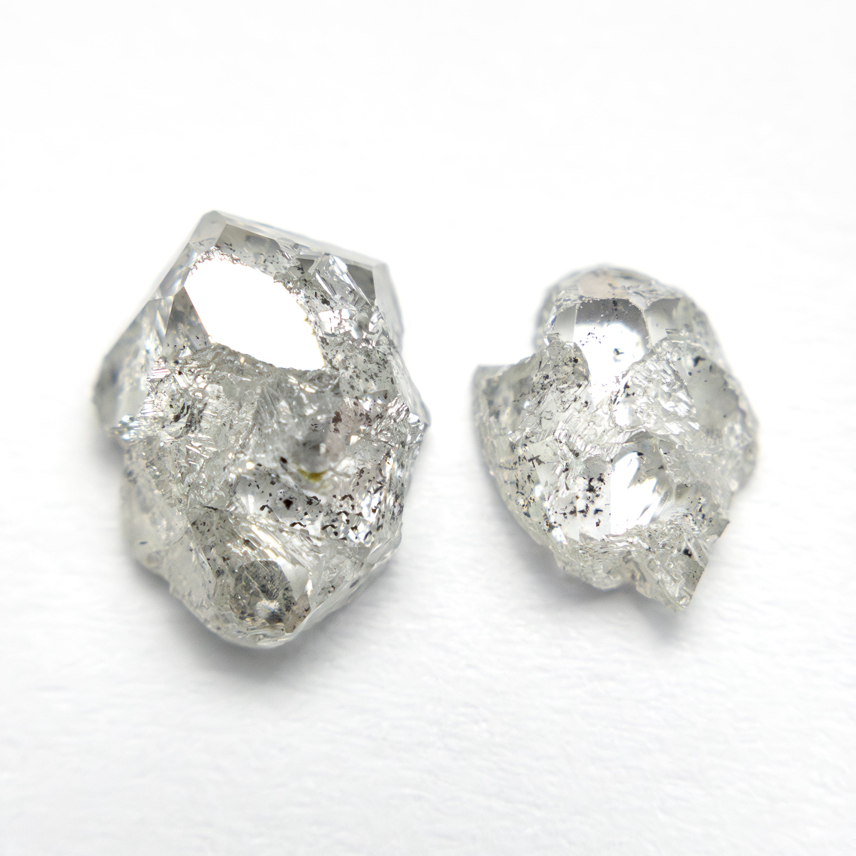 3.24cttw 2pc 9.35x7.33x3.75mm 8.11x5.86x2.38mm Polished Raw Diamond Matching Pair 🇨🇦 27980-01