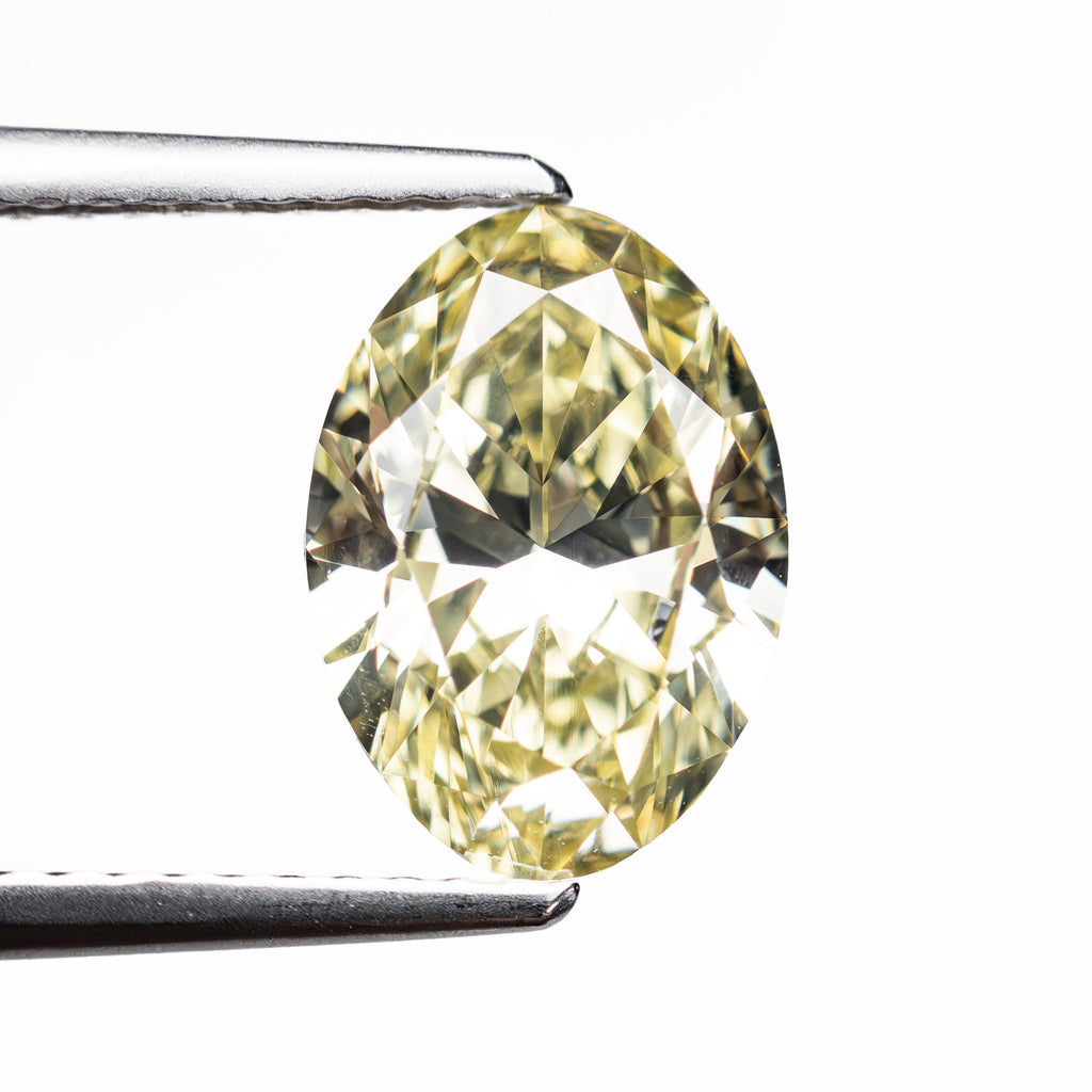 2.17ct 10.38x7.35x4.34mm VS1 Light Yellow Oval Brilliant 🇨🇦 27984-01