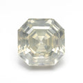 5.51ct 9.76x9.75x6.75mm GIA I1 Fancy Light Grey Green Yellow Antique Cut Corner Square Step Cut 28026-01