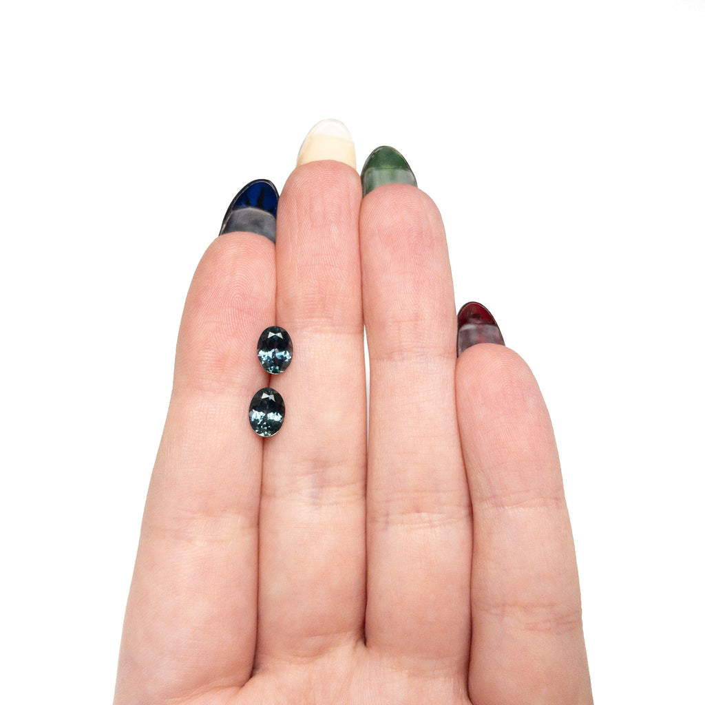 2.54cttw 2pc 7.35x5.50x3.73mm 7.54x5.56x3.78mm Oval Brilliant Sapphire Matching Pair 28028-34