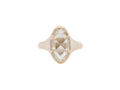 2.12ct Moval Rose Cut Diamond Ring