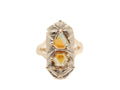 Sapphire Shield Ring 2