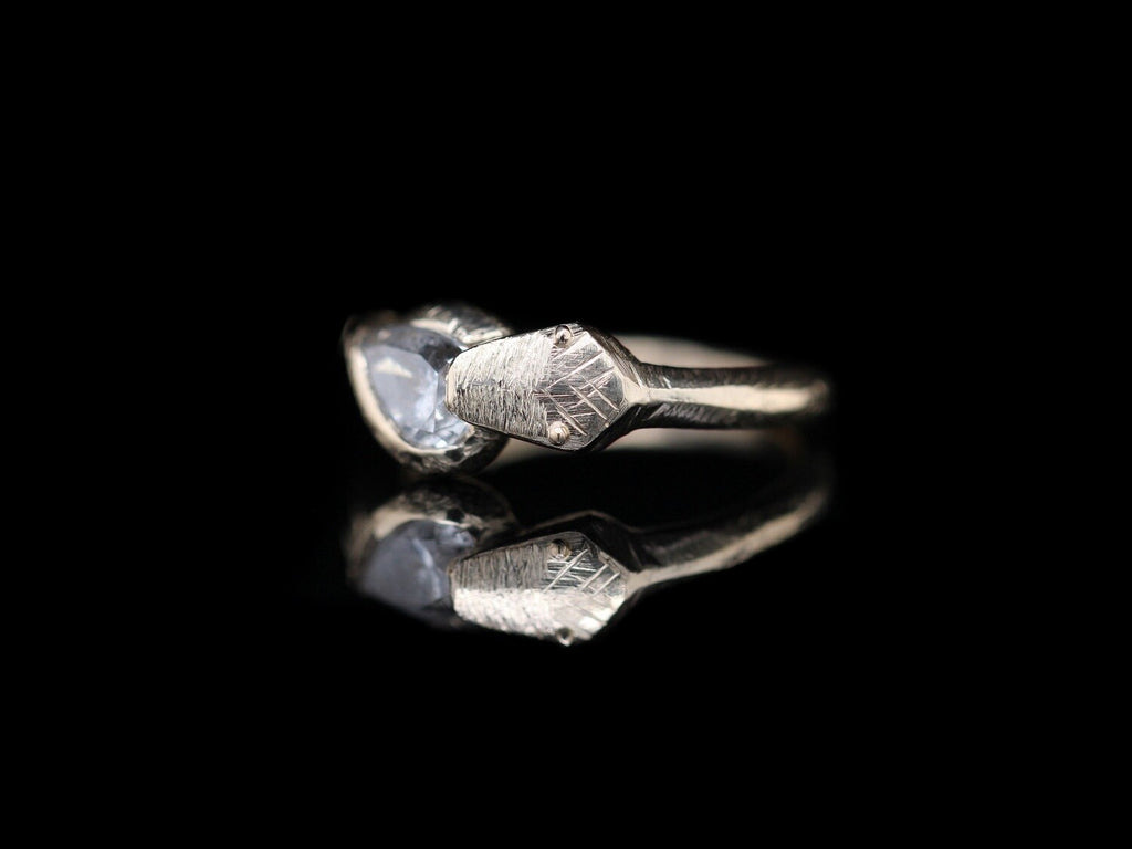 1.11 Pear Cut Diamond Snake Ring