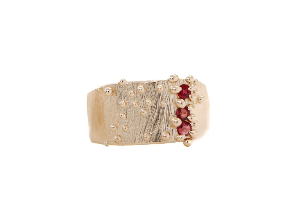 Ruby Constellation Signet Ring