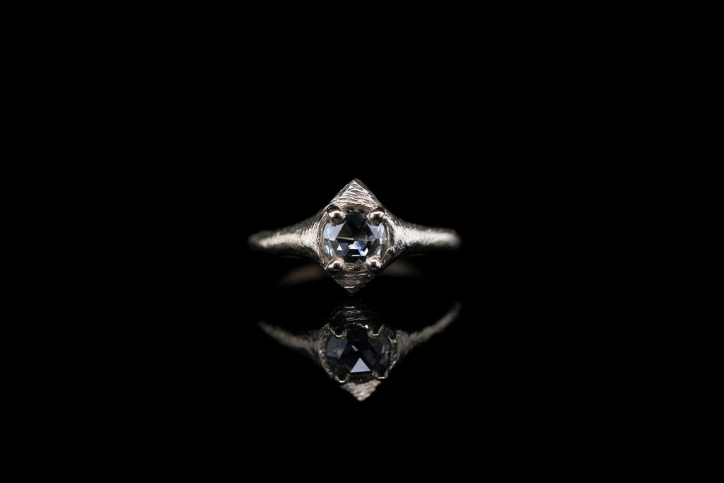 0.8 ct Double Rose Cut Diamond Ring
