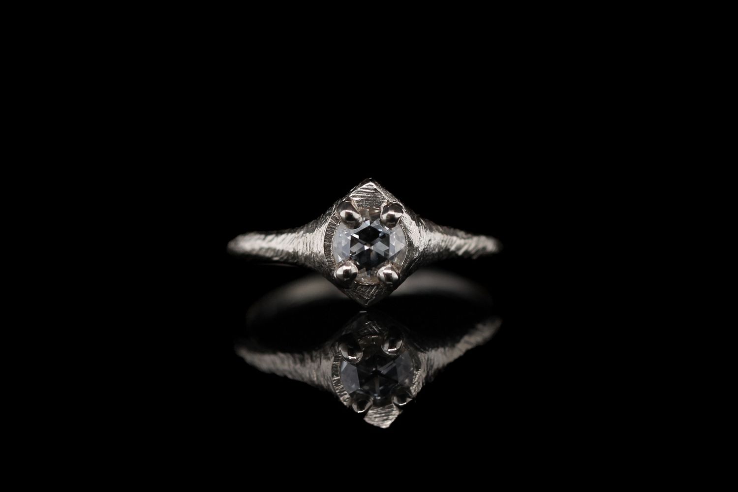 0.425 ct Double Rose Cut Diamond Ring