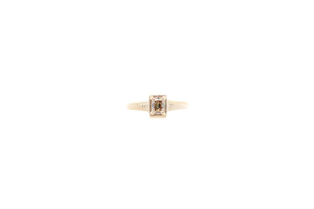 0.52 Carat Modern Antique Diamond Ring