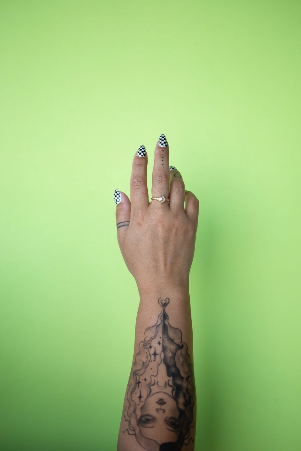 0.425 ct Double Rose Cut Diamond Ring