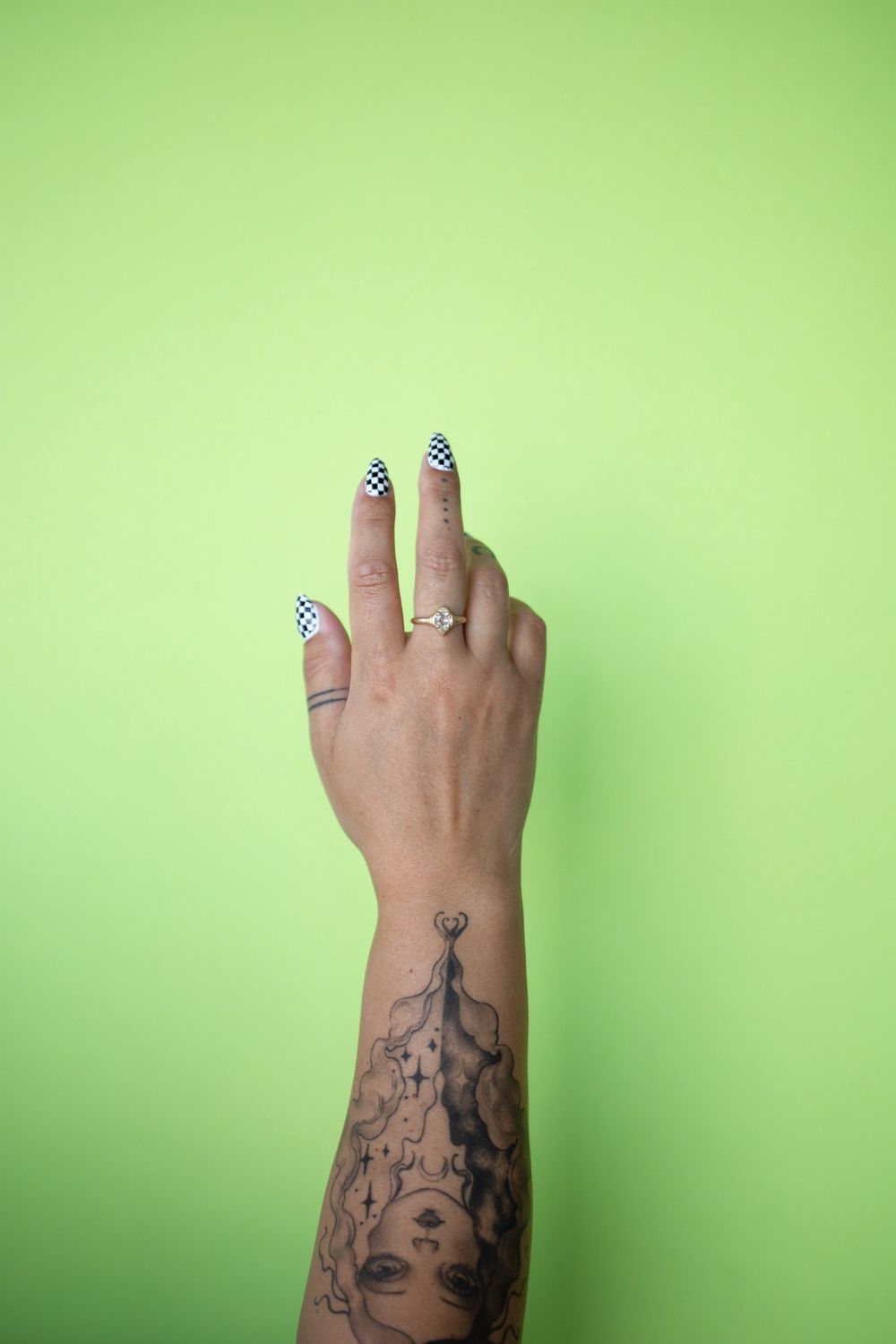 0.8 ct Double Rose Cut Diamond Ring