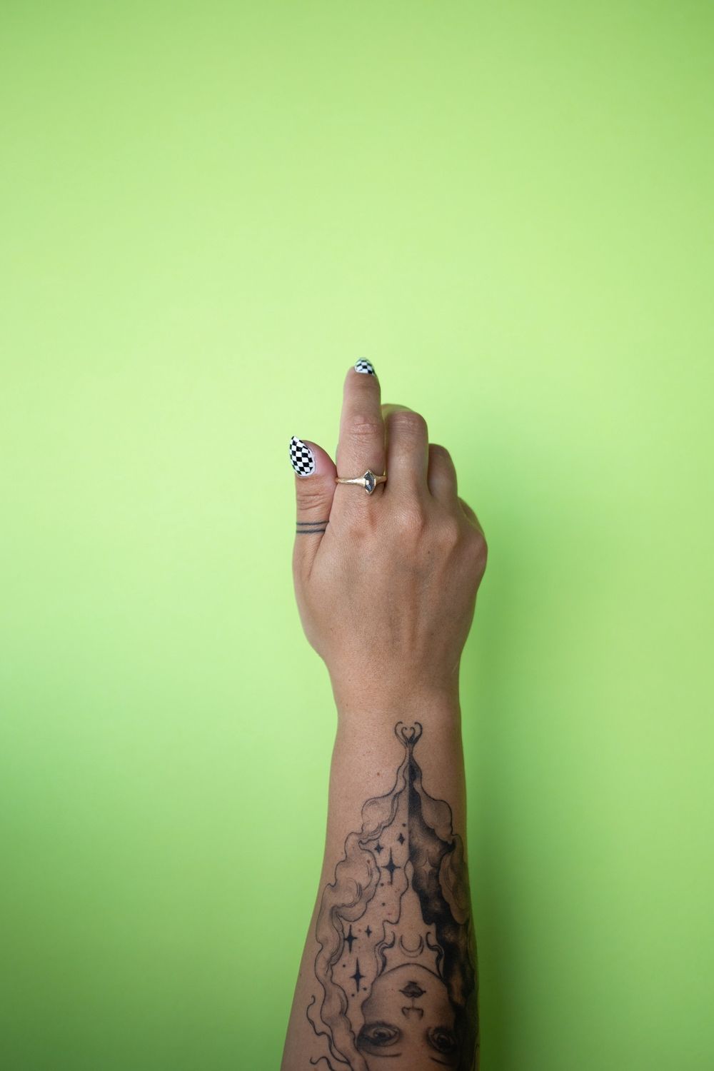 1.10 ct Hexagon Double Cut Diamond Ring