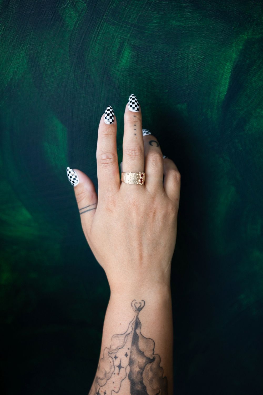 Ruby Constellation Signet Ring