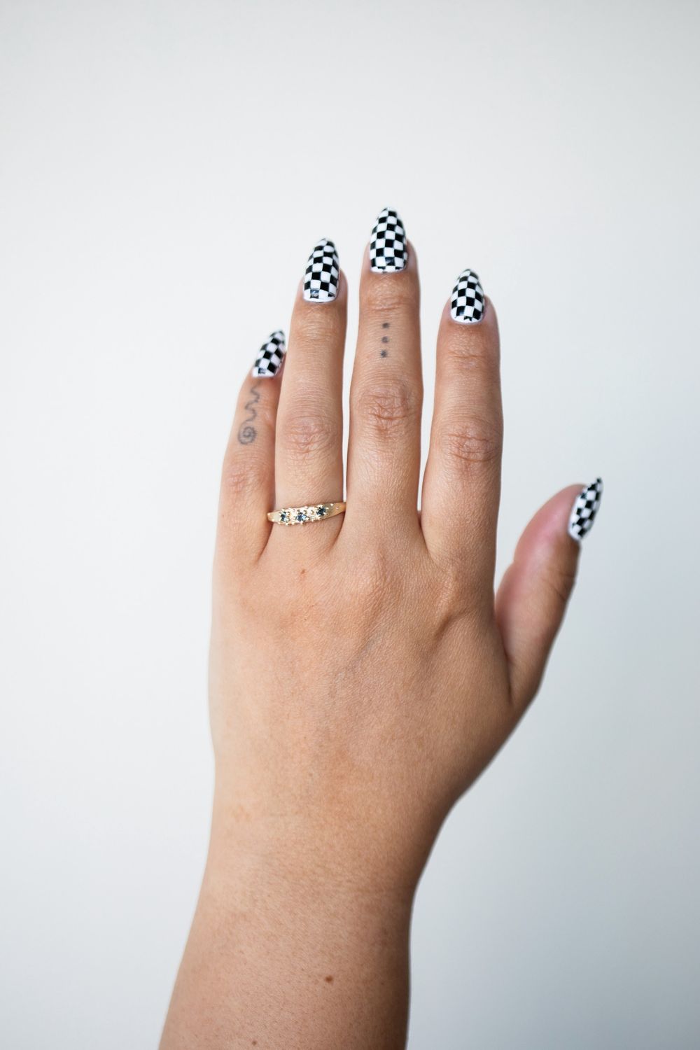 Teal Constellation Stacker Ring