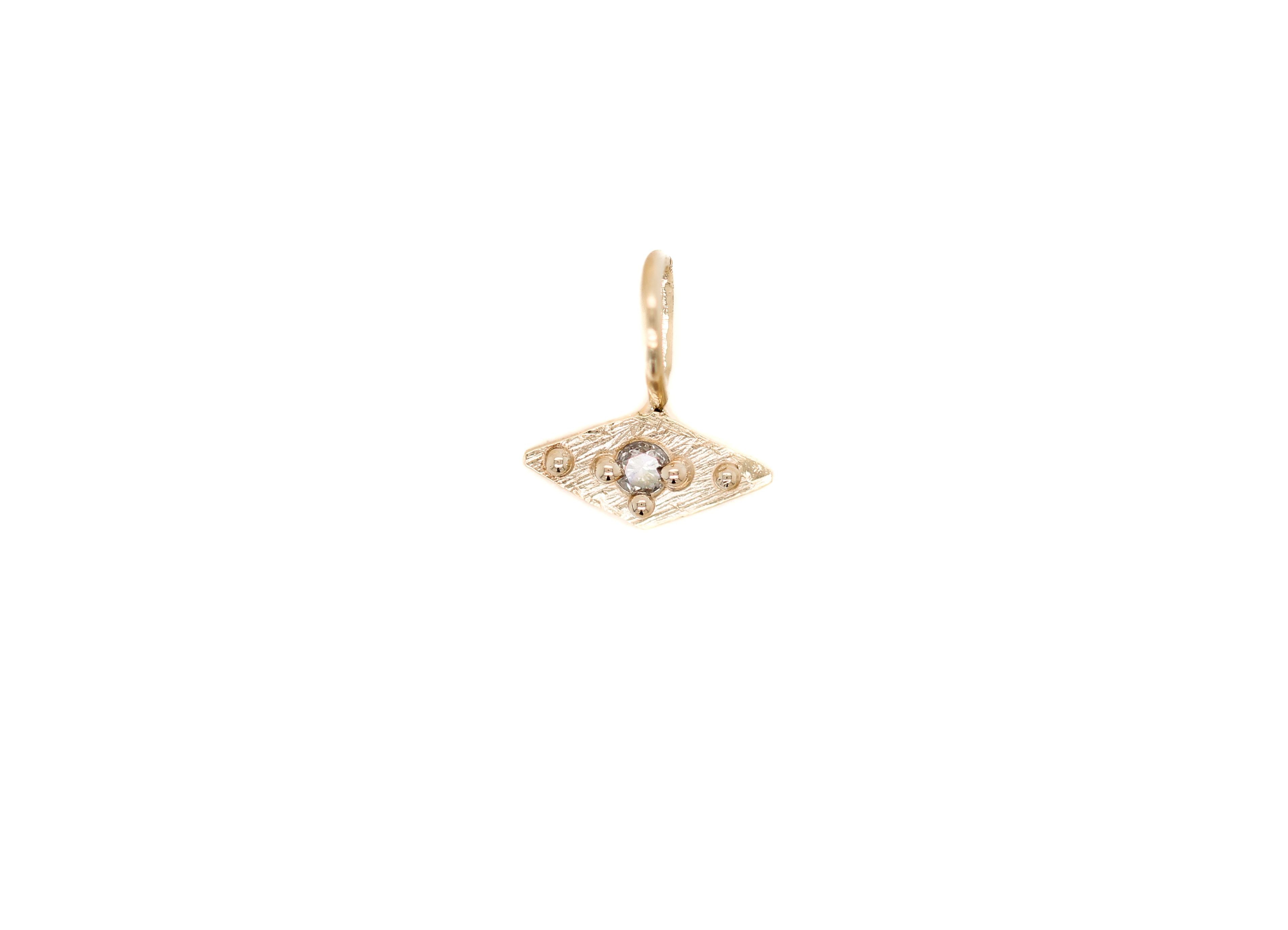 Champagne Diamond Mini Charm 5