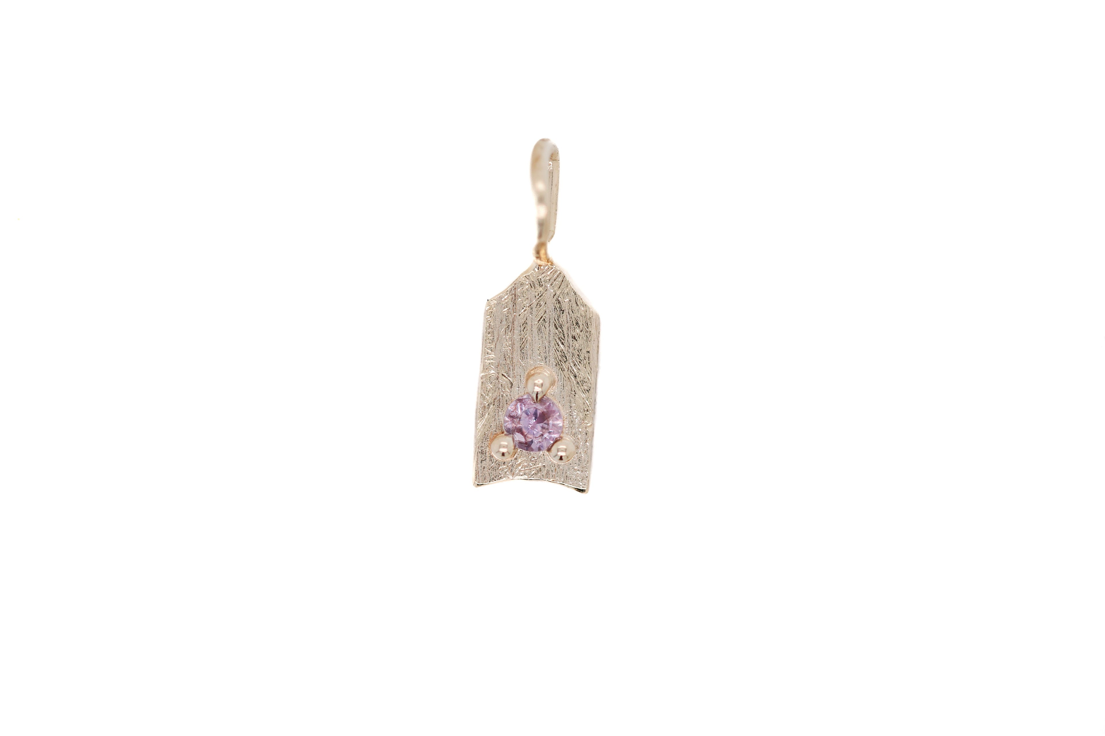 Lavender Sapphire Mini Charm 1