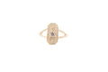 0.10 Carat Champagne Diamond Mini Shield Ring